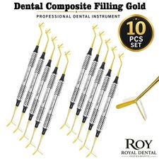 5in1 Multi Function Dental Composite Filling Instrument Gold Coated Double End picture