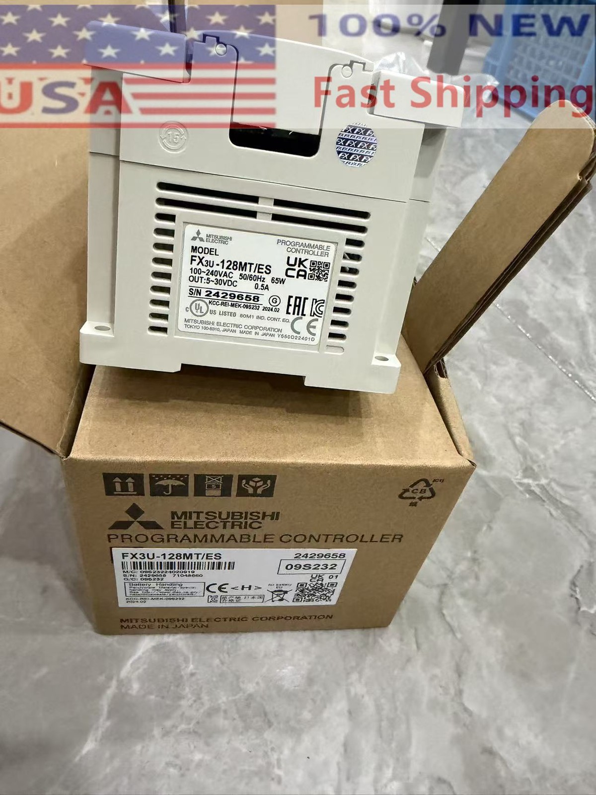 New 1PCS Mitsubishi PLC FX3U-128MT/ES New 1PCS Mitsubishi PLC FX3U-128MT/ES