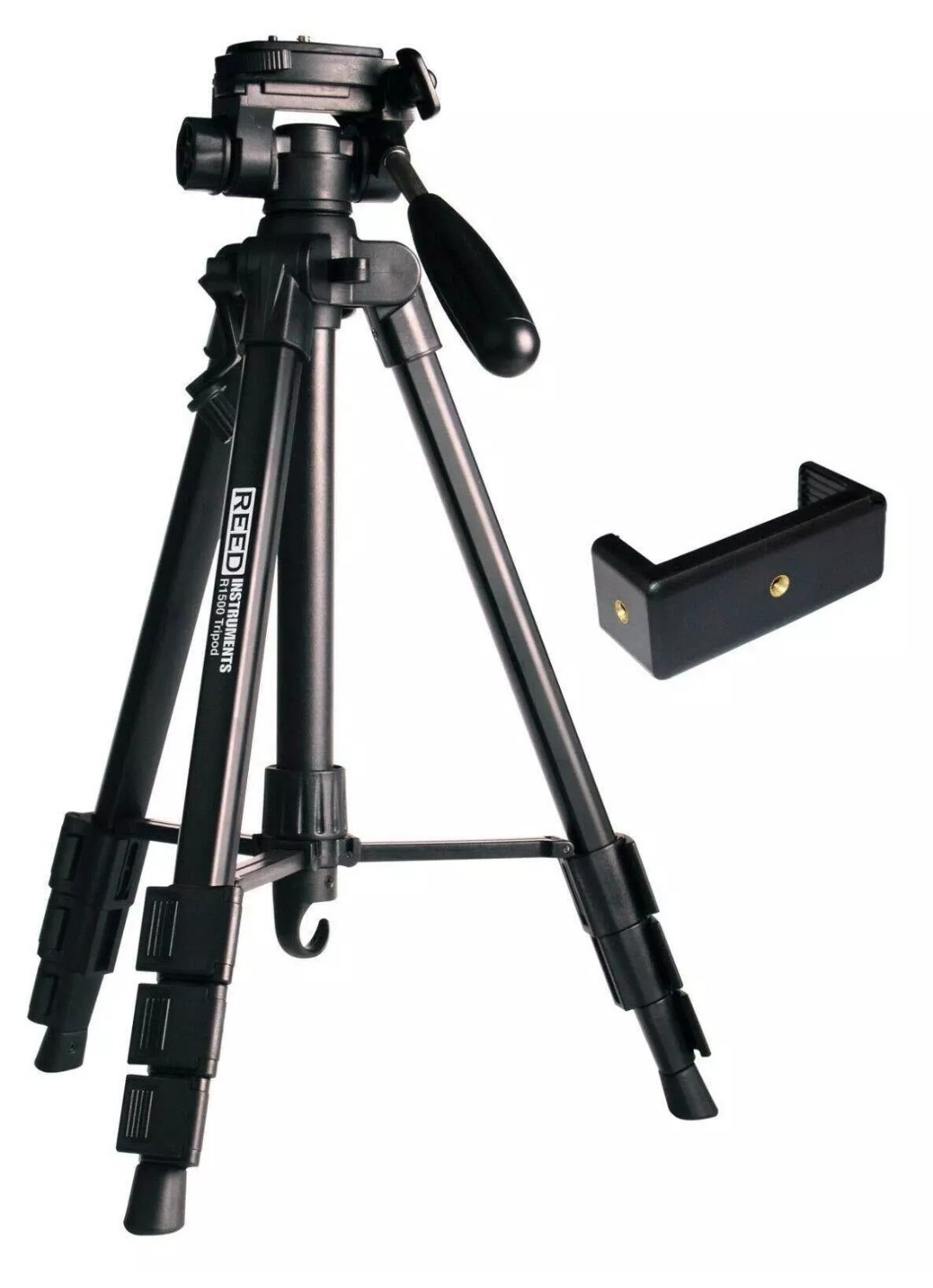 REED Instruments R1500 Tripod with Instrument Adapter, Expandable Up to 56” 1C