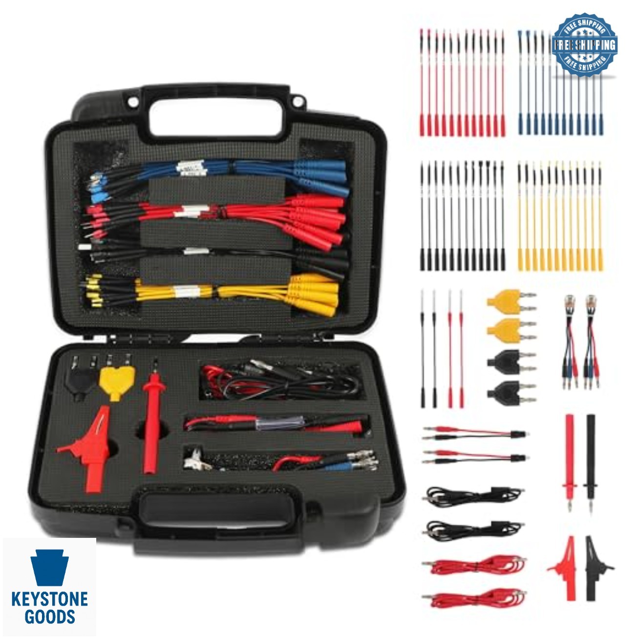 Automotive Circuit Test Lead Kit 68 Pcs Multimeter Leads 48 Terminals Alligator Automotive Circuit Test Lead Kit 68 Pcs Multimeter Leads 48 Terminals Alligator
