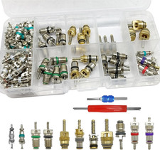 102Pcs Air Conditioning Valve Core Accessories Kit, A/C R12 R134A Refrigeration picture