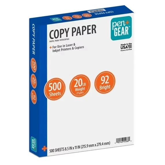 (2 pack) Pen+Gear Copy Paper, 8.5 (2 pack) Pen+Gear Copy Paper, 8.5
