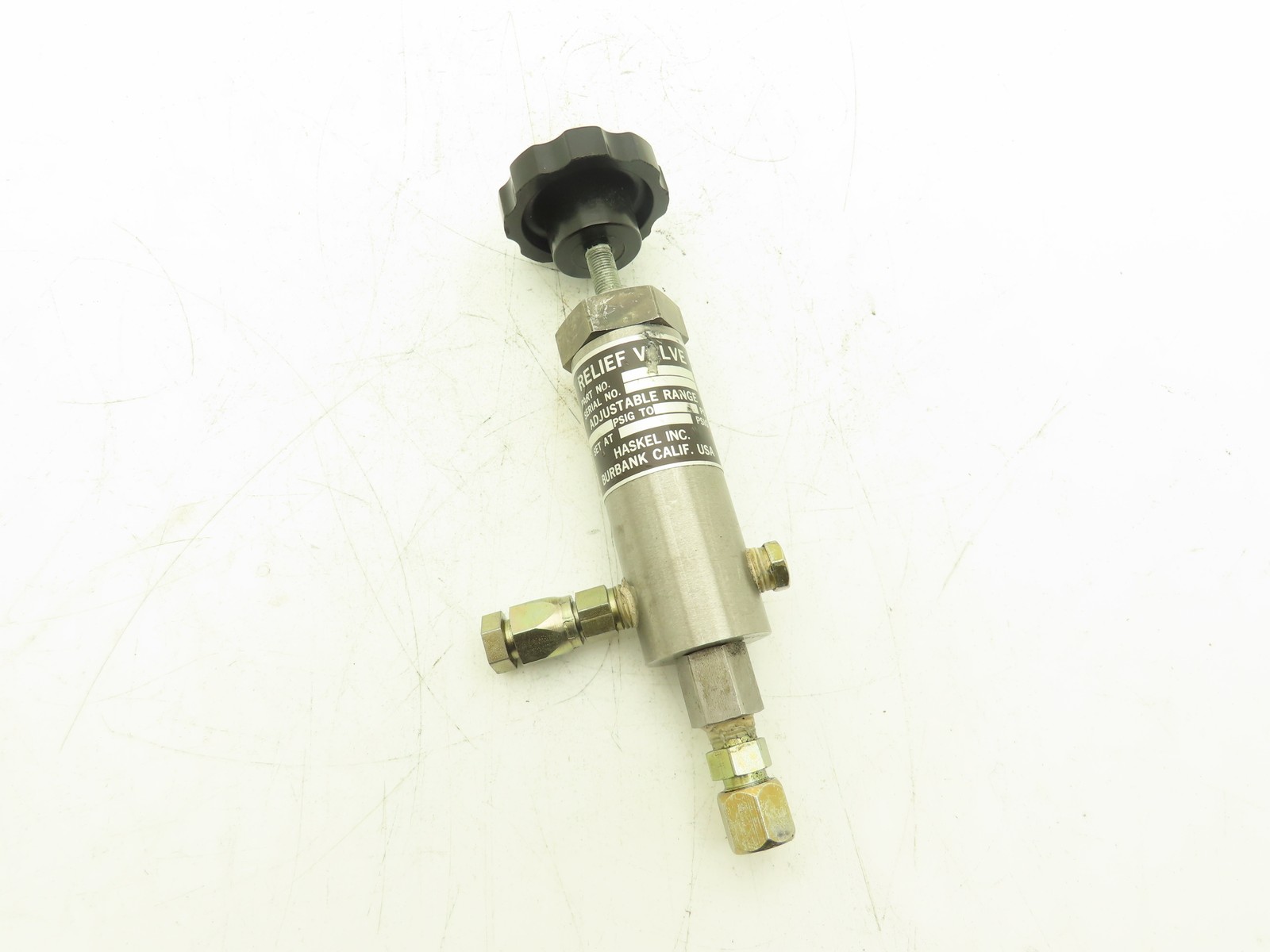 Haskel Inc. Relief Valve 1000 PSIG 1/4