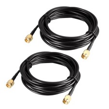 2pcs SMA Male to SMA Male Coaxial Cable 50 Ohm 10 Feet RG174 picture
