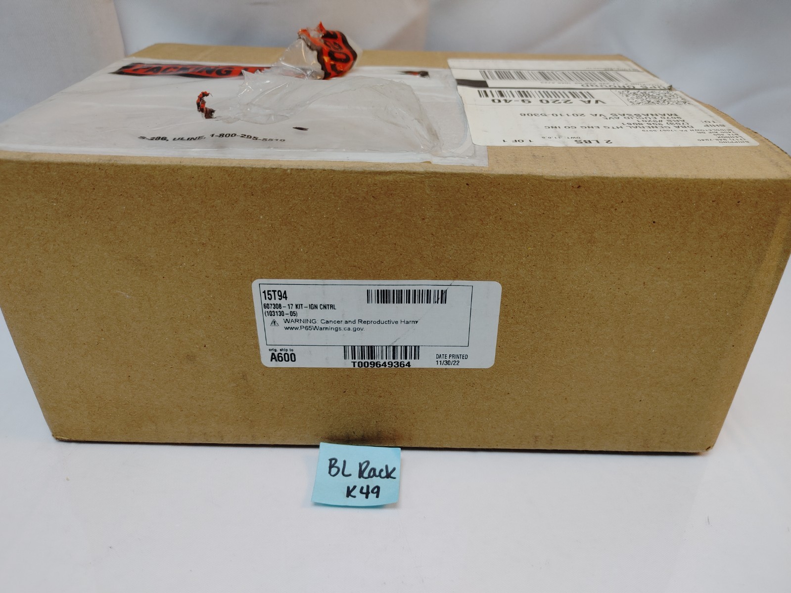 Lennox 607308-17 15T94 Furnace Ignition Control Kit - SEALED Lennox 607308-17 15T94 Furnace Ignition Control Kit - SEALED