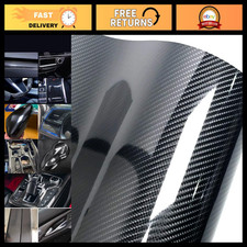 6D Carbon Fiber Vinyl Wrap Roll - Self-Adhesive, Bubble-Free, DIY Film (1ft x 10 picture