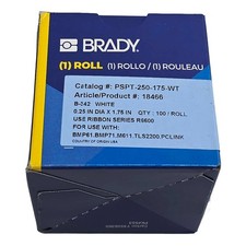 Brady PSPT-250-175-WT Heat Shrink Wire Marker Sleeve 0.375