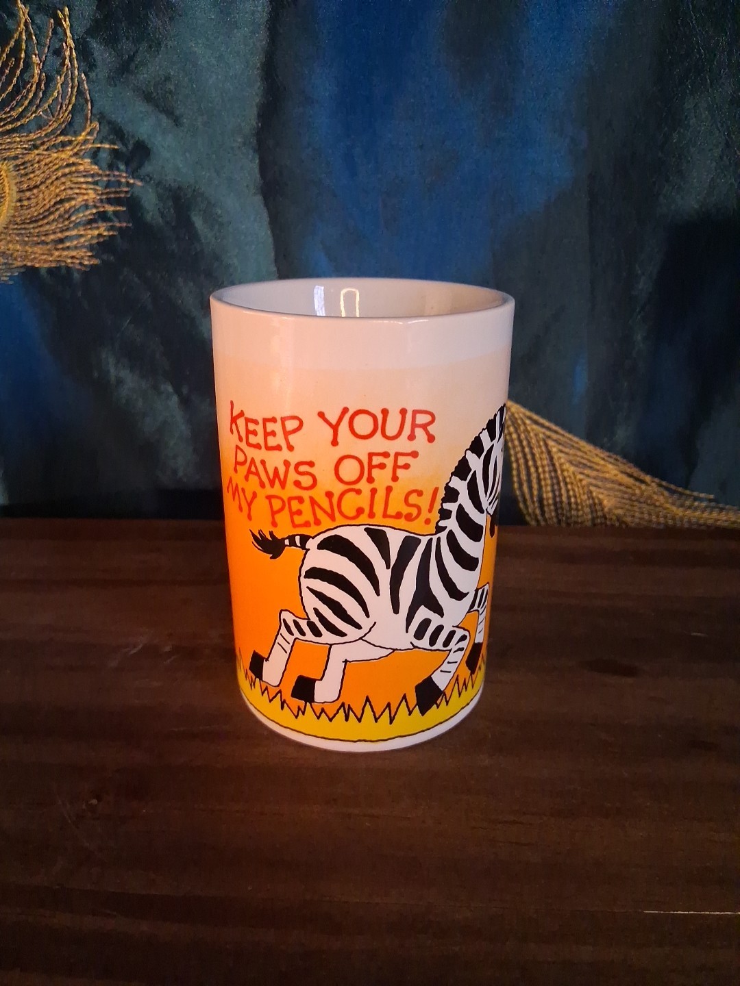 Vintage JSNY Zoo Animals Zebra Pencil Cup Vintage JSNY Zoo Animals Zebra Pencil Cup