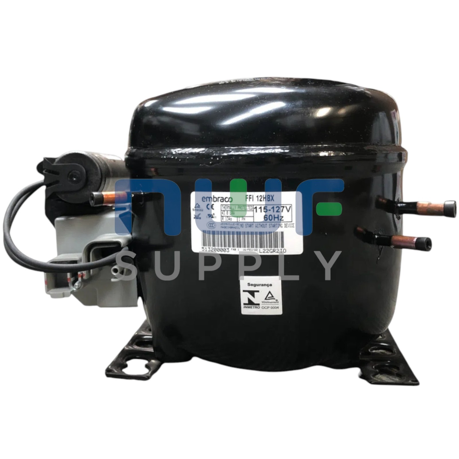 EMBRACO EGYS100HLP Replacement Refrigeration Compressor 1/3 HP