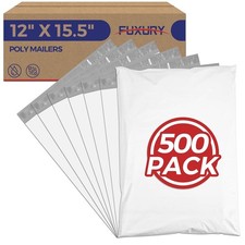 Bulk White Poly Mailers 12x15.5
