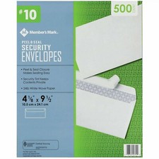 Member's Mark Envelope #10, Peel and Seal (500 ct) For Fast & Efficient Mailing picture