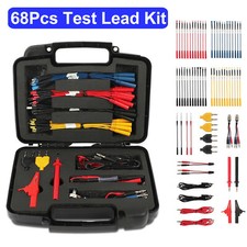 68 Pcs Electrical Multimeter Test Leads Kit Probe Cable Terminal Test Diagnostic picture