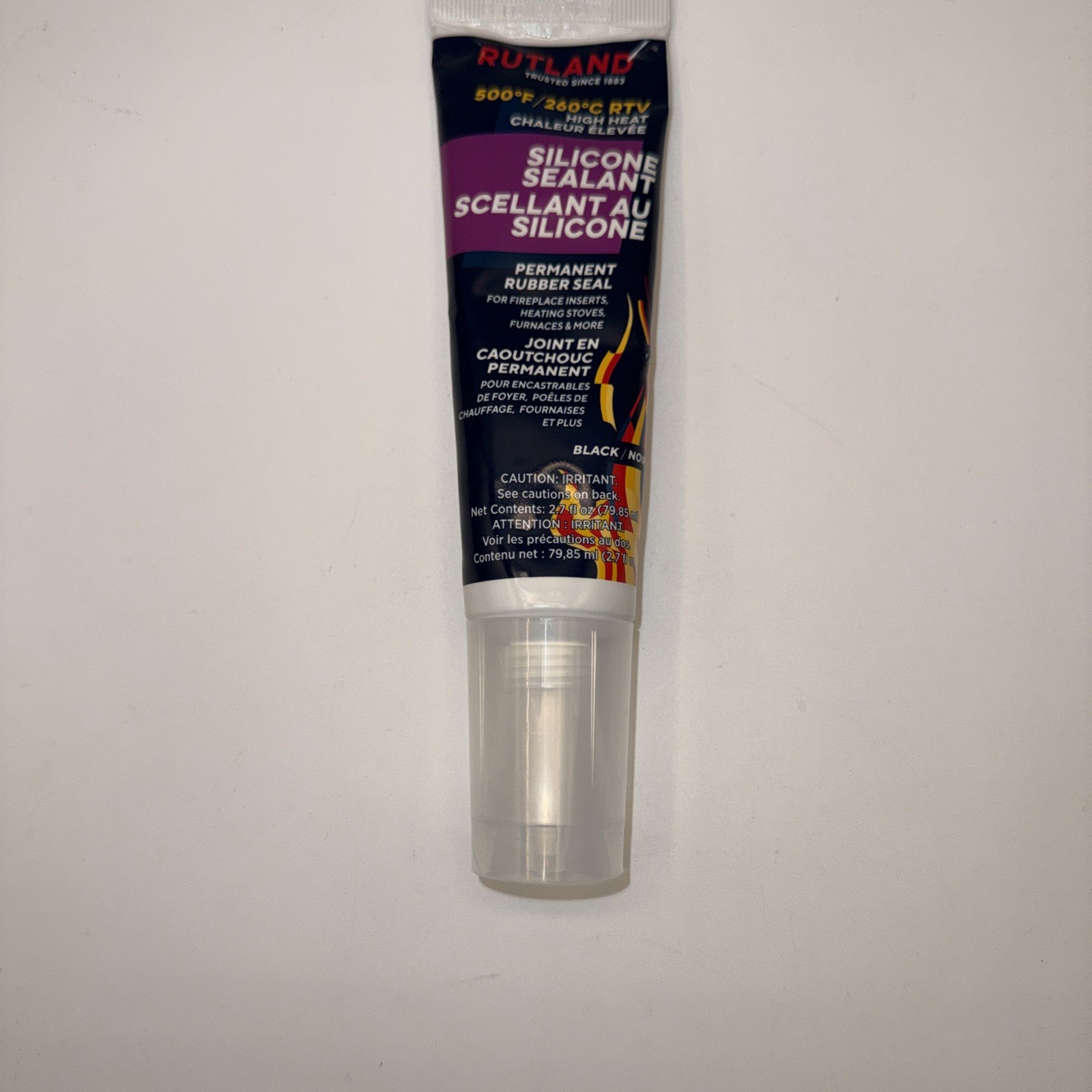 Rutland Products, Black, 2.7 Fl Oz 500F RTV High Heat Silicone