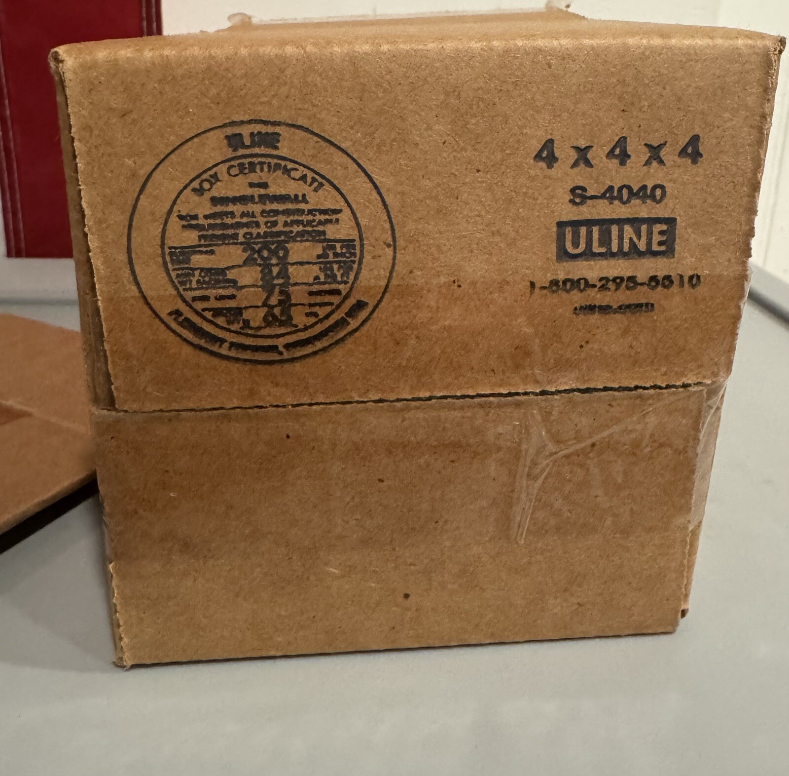 ULINE 4x4x4 Corrugated Cardboard Shipping Packing Boxes Recycled 15 pieces ULINE 4x4x4 Corrugated Cardboard Shipping Packing Boxes Recycled 15 pieces