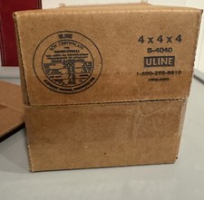 ULINE 4x4x4 Corrugated Cardboard Shipping Packing Boxes Recycled 15 pieces picture