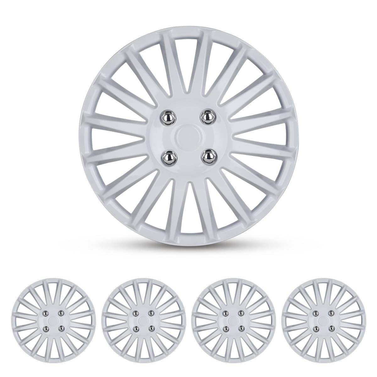 14 Inch Hubcaps, Universal Wheel Rim Cover Set of 4