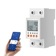 eMylo 63A Single-Phase WiFi Energy Meter with LCD & Leakage Protection picture