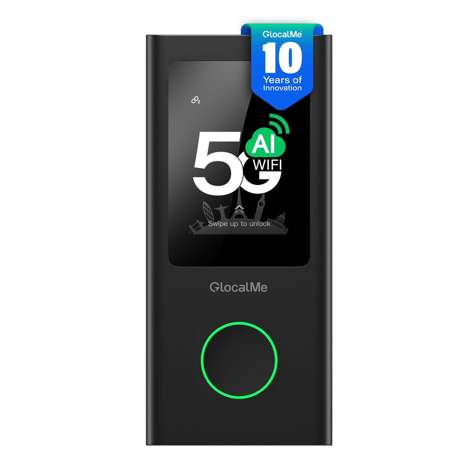 GlocalMe Numen Air 5G Mobile Hotspot, Portable WiFi Hotspot for Travel in 200...