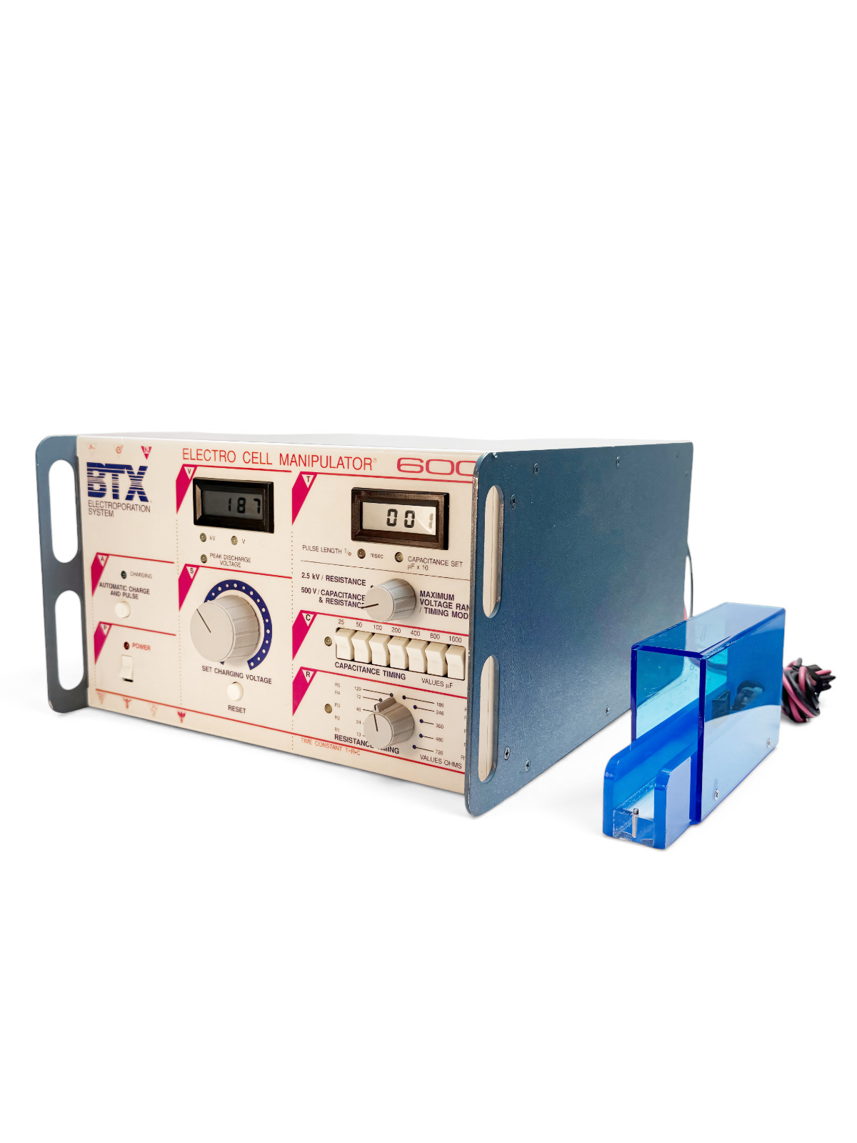 BTX ECM 600 Electroporator Electro Cell Manipulator Tested Fully Functional BTX ECM 600 Electroporator Electro Cell Manipulator Tested Fully Functional