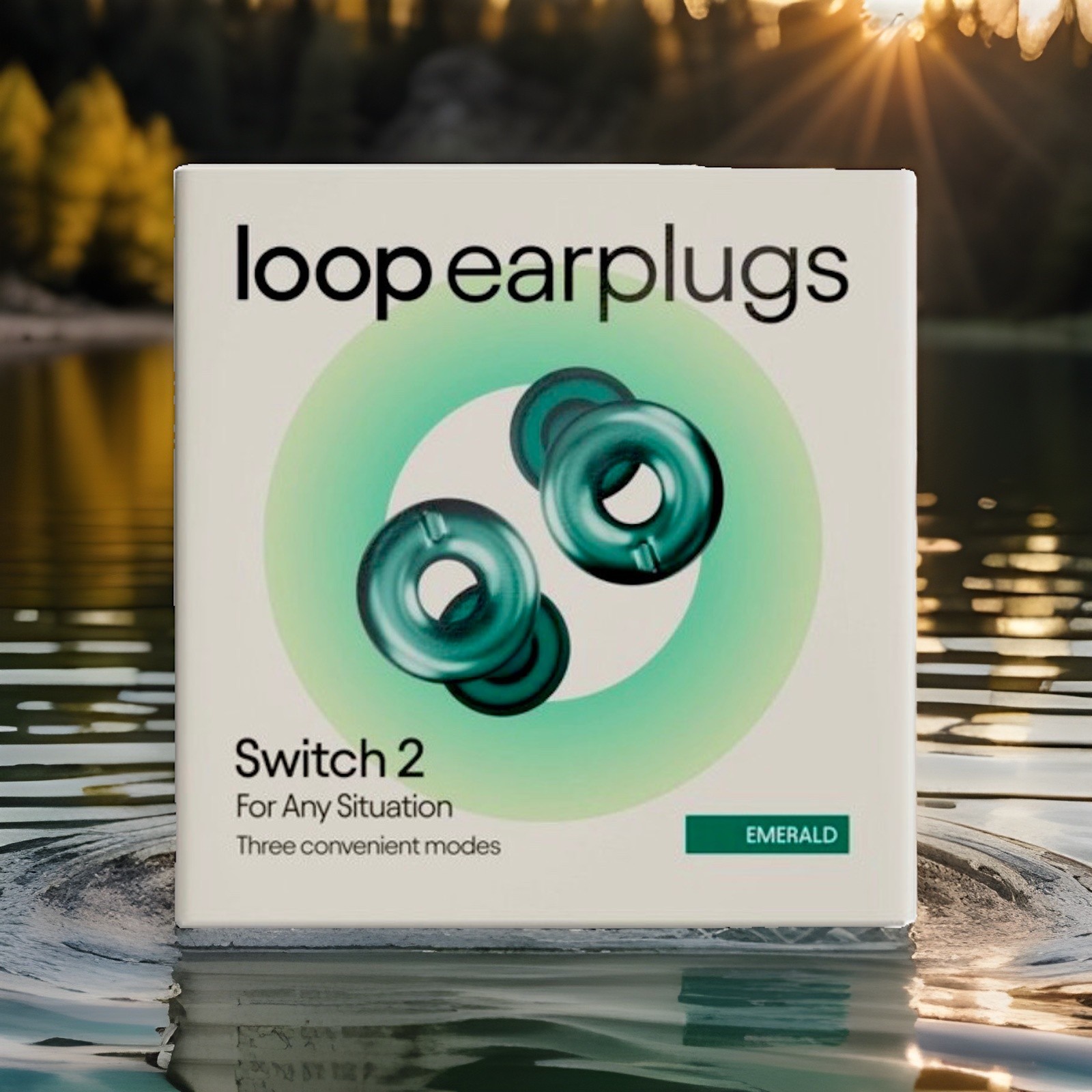 Loop Switch 2 Earplugs EMERALD 3 Modes Noise Reduction For Fun To Quite Mode Loop Switch 2 Earplugs EMERALD 3 Modes Noise Reduction For Fun To Quite Mode