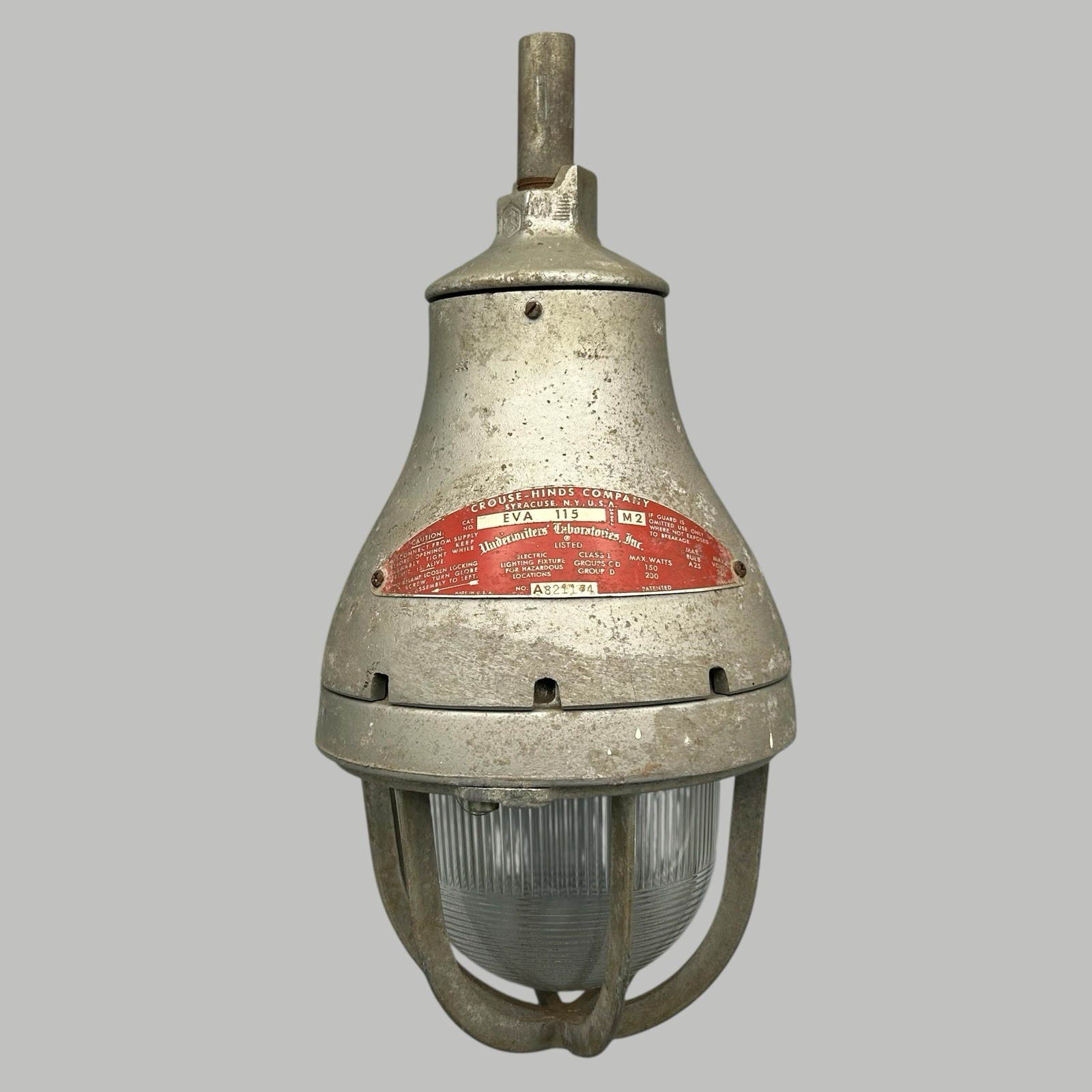 Vtg Crouse-Hinds Industrial Light EVA115 M2 Hazardous Locations Explosion Proof Vtg Crouse-Hinds Industrial Light EVA115 M2 Hazardous Locations Explosion Proof