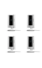 Ring Indoor Cam, Home or business security in 1080p HD 4 Cameras, White picture