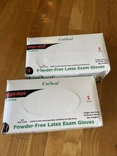 UNISEAL LATEX HIGH RISK POWDER-FREE TEXTURED GLOVE, Small, 15 MIL, (50/Box) picture