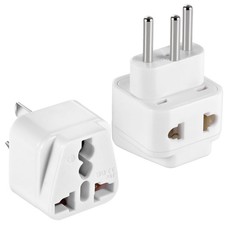 2 Pack US to Argentina Uruguay Australia Brazil Travel Adapter Type I N picture