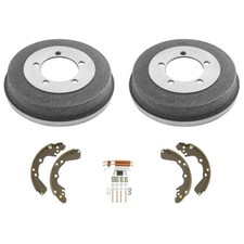 2pcs Rear Brake Drums 4pcs Brake Shoe Kit Left Right Hardware for Ram 3500 Van picture