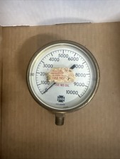 Vintage NASA Calibrated U.S. Gauge 14645 Oxygen Pressure Gauge 0-10000 PSI(L5) picture