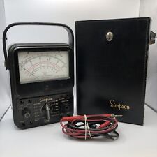 Vintage Simpson 260 multimeter series 3 W/ Case. “no Lid For Case” picture