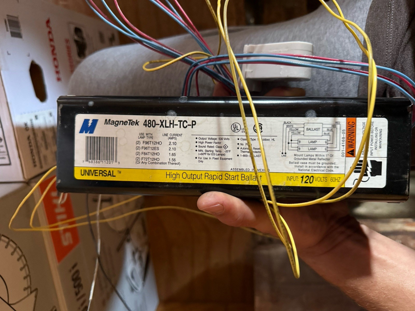 Magnetek Lighting Products 480XLHTCP 480-XLH-TC-P 120V Magnetic Ballast Magnetek Lighting Products 480XLHTCP 480-XLH-TC-P 120V Magnetic Ballast
