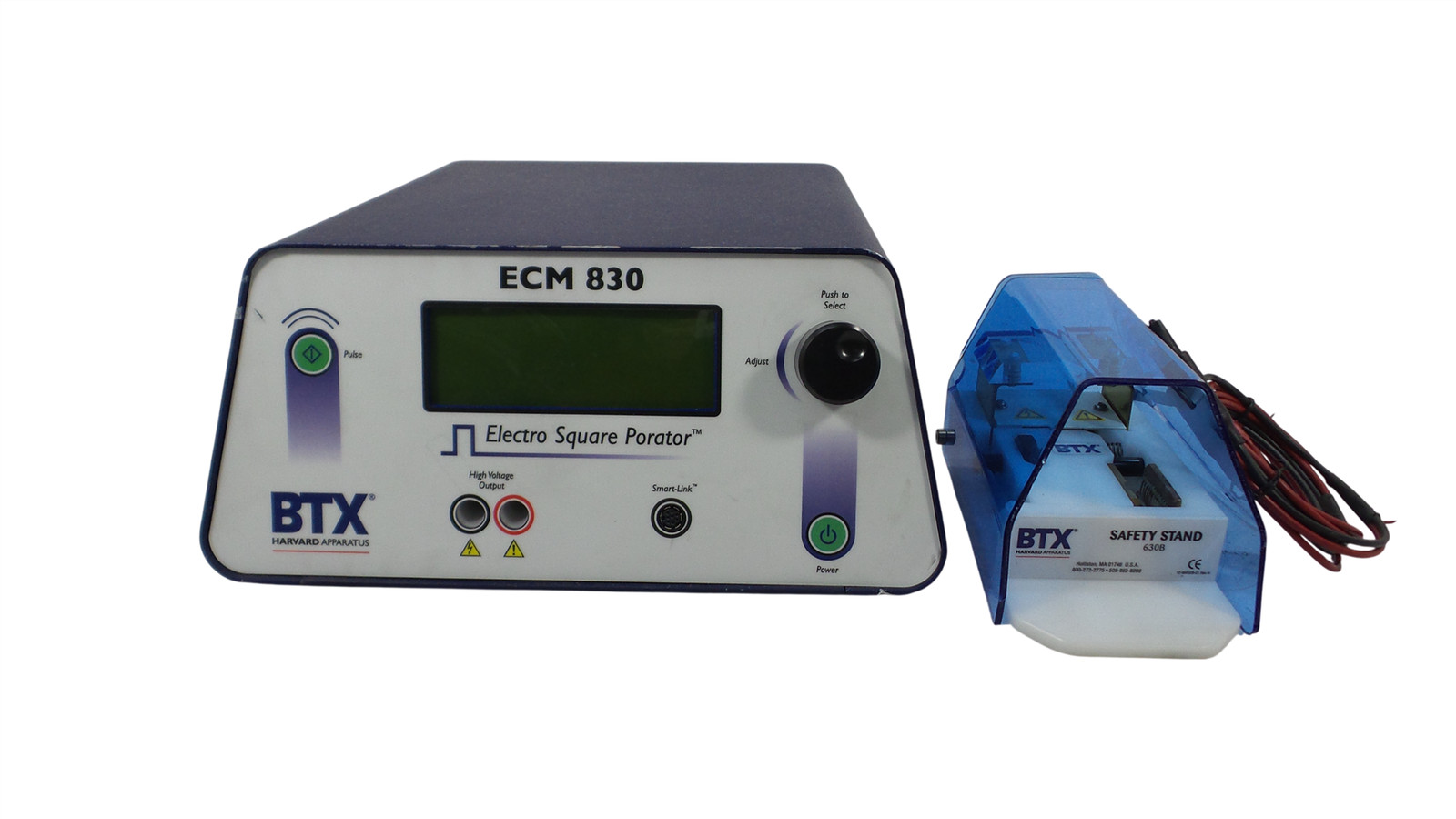 BTX Harvard Apparatus ECM 830 Electro Square Porator W/ Safety Stand 630B BTX Harvard Apparatus ECM 830 Electro Square Porator W/ Safety Stand 630B