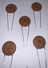 0.047 uF  1KV ceramic disc capacitor New quantity Of 5 Manufactured by PDI picture