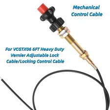 Heavy Duty Vernier Locking Throttle Cable 6FT Red Locking Adjustable For VCGTX06 picture