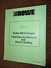 Rowe BC-1 Bill Changer, Parts & Service Manual 1987, Quick Reasonable Shipping picture