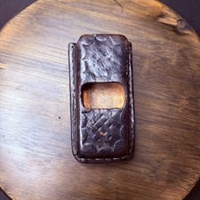 Vintage Leather Recorder Pouch Size 4