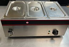 3-pan 21 qt Commercial Food Warmer Countertop Steam Table Buffet (P9) picture