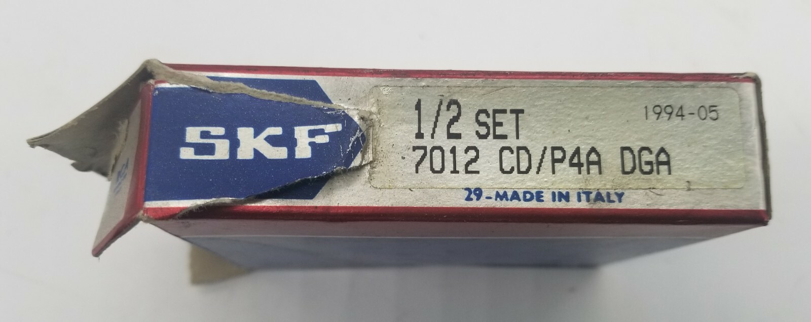 SKF 7012 CD/P4A DGA Angular Contact Bearing 1/2 Set
