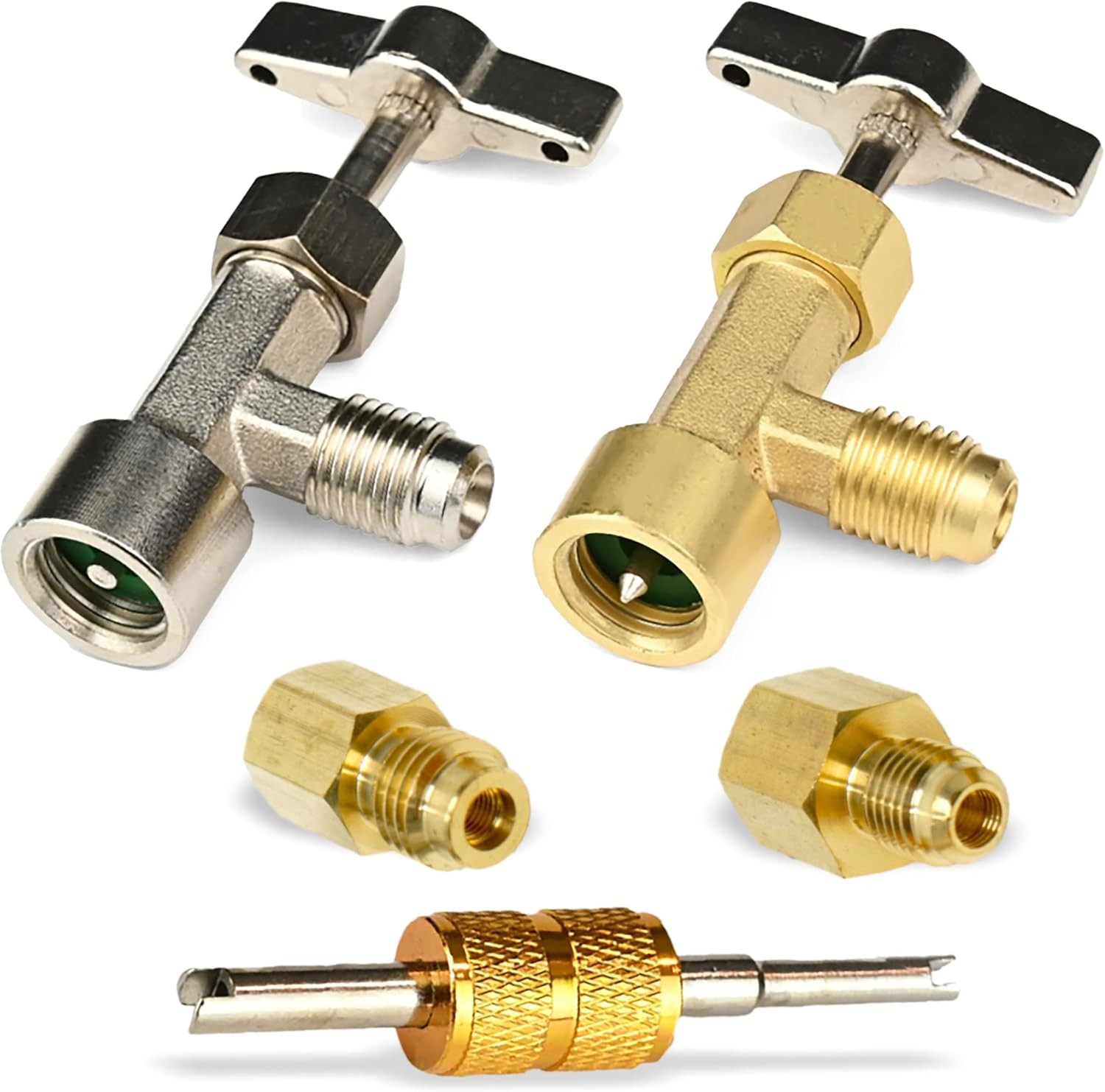 R134A Adapter Fitting Kit ( R134A Self-Sealing, and Single Puncture Can Taps, wi R134A Adapter Fitting Kit ( R134A Self-Sealing, and Single Puncture Can Taps, wi
