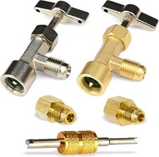R134A Adapter Fitting Kit ( R134A Self-Sealing, and Single Puncture Can Taps, wi picture