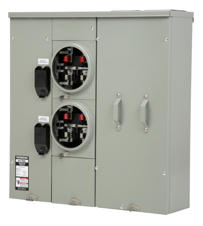 ⚡ Siemens 2-Gang 400A 225A RINGLESS BYPASS WP4212RJB UNI-PAK Meter Stack