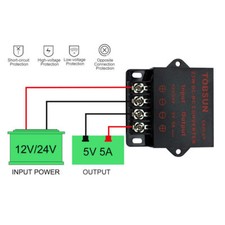12V/24V to 5V 5A 25W DC-DC Converter Voltage Regulator Step Down Reducer Module picture