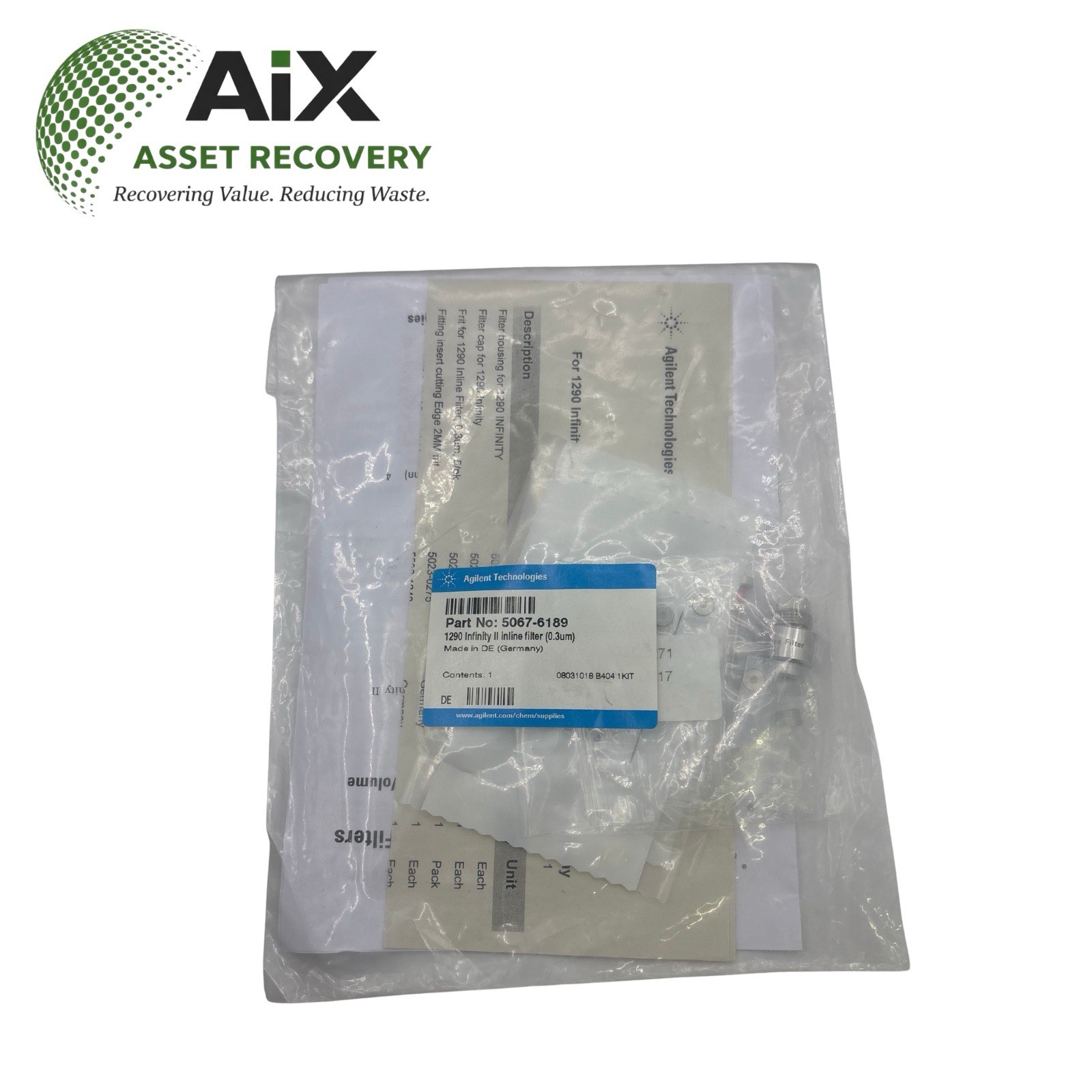 Agilent 5067-6189 1290 Infinity II Inline Filter 0.3um New Sealed Agilent 5067-6189 1290 Infinity II Inline Filter 0.3um New Sealed