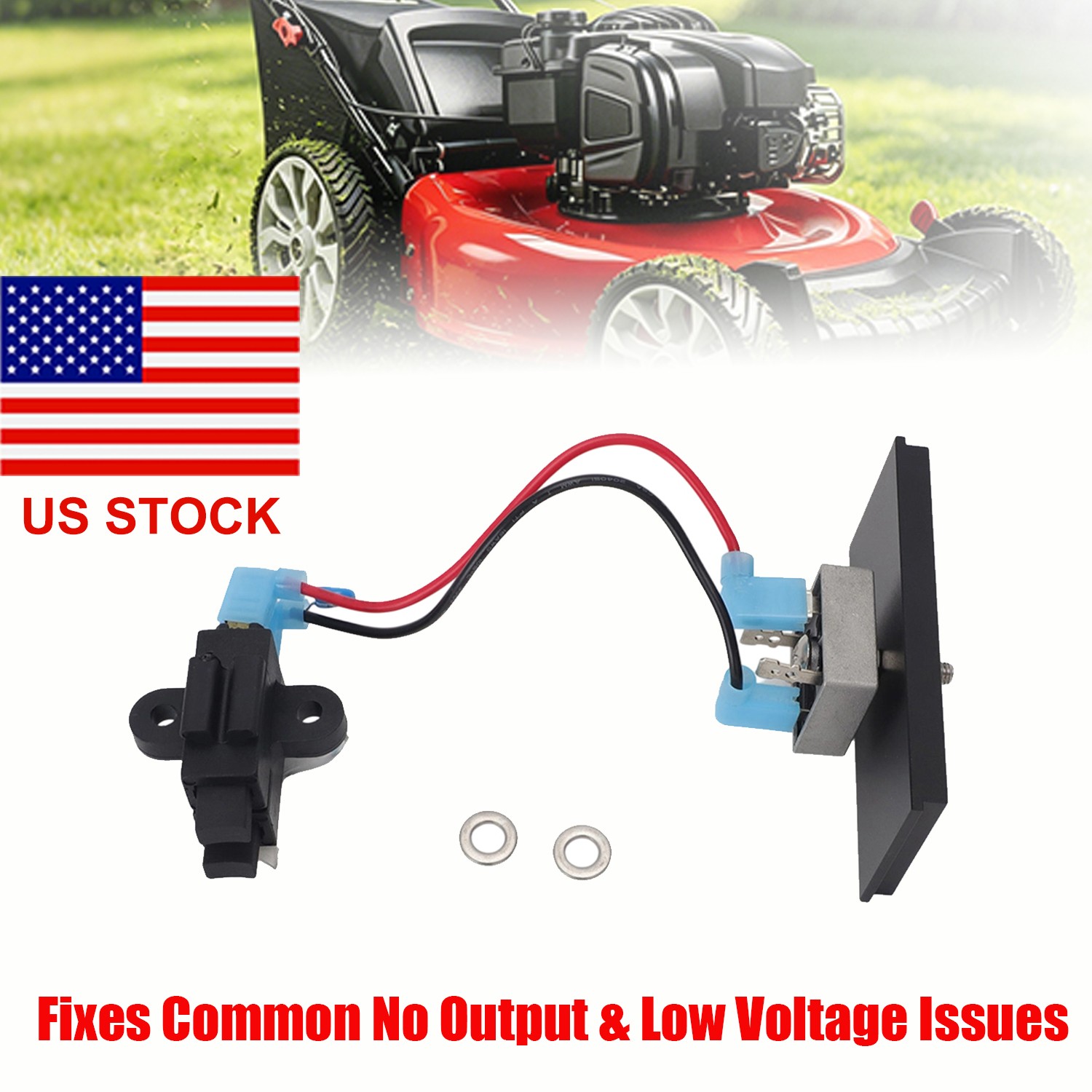 91825GS Rectifier Brush Holder Assembly For Briggs & Stratton Fix Low Voltage 91825GS Rectifier Brush Holder Assembly For Briggs & Stratton Fix Low Voltage