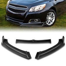 3 Piece Front Bumper Lip Splitter Kit for 2013 2018 Chevrolet Malibu Black picture