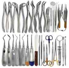74 Pcs Oral Dental Surgery Extracting Elevators Forceps Instrument Kit picture