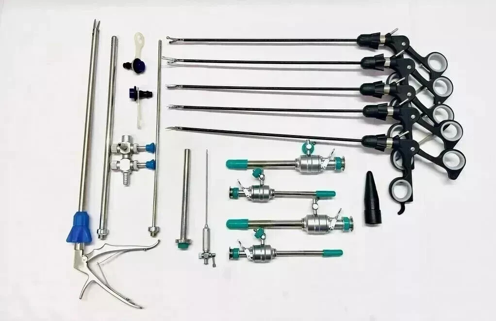 16PC - Laparoscopic Surgey Set SS High Quality Reusable Instruments 16PC - Laparoscopic Surgey Set SS High Quality Reusable Instruments