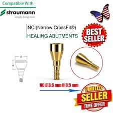 US Dental NC/RC Healing Abutment Closure Cap Bone Level Titanium Fits Straumann picture