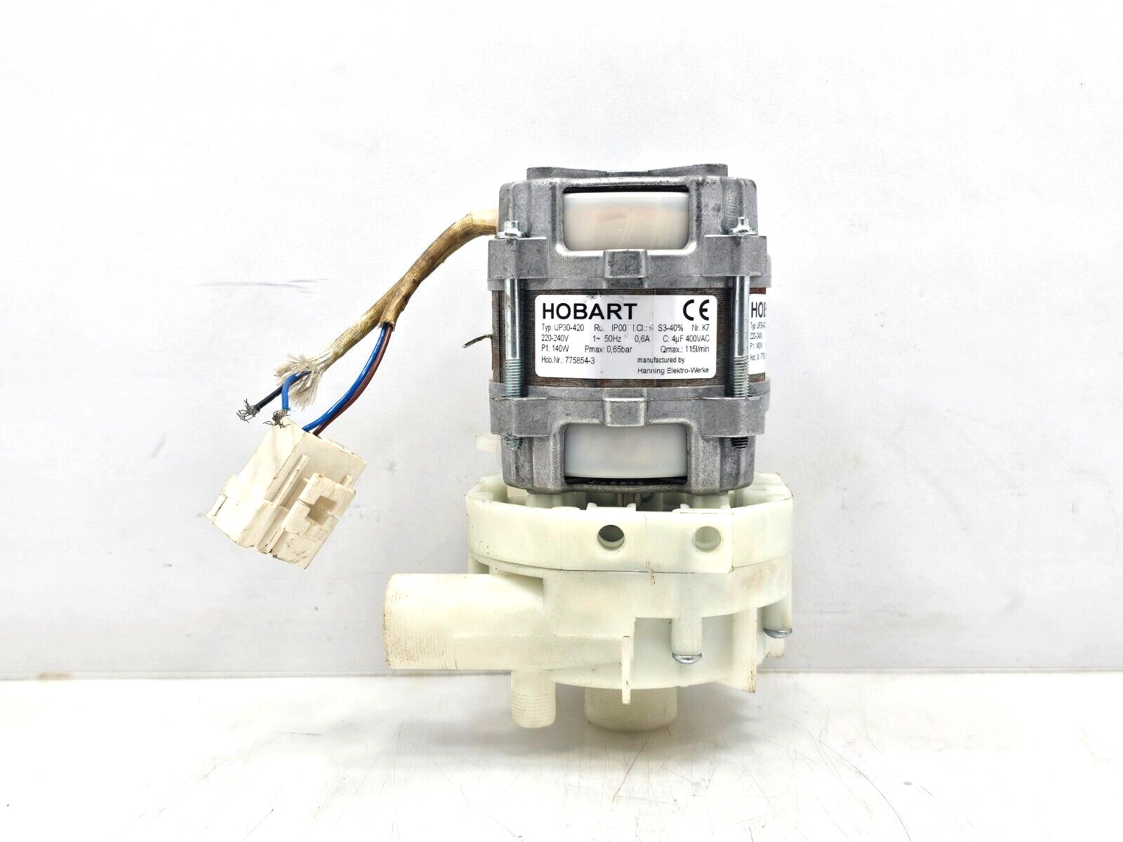 UP30-420 HOBART RU HANNING DRAIN PUMP 775854-3 UP30-420 HOBART RU HANNING DRAIN PUMP 775854-3